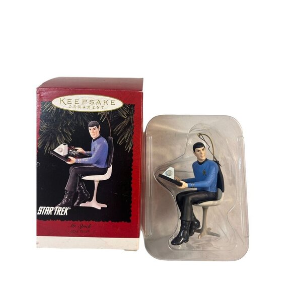 Star Trek Hallmark Keepsake Ornaments Set Of 3 Capt Kirk Mr Spock - Picture 6 of 7